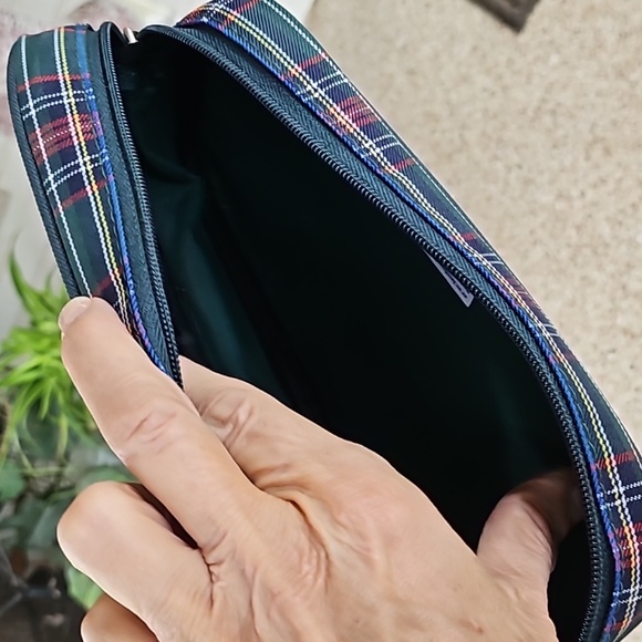 Vintage ZONK South Africa ROVOS RAIL Tartan & Green canvas travel bag - Picture 5 of 8